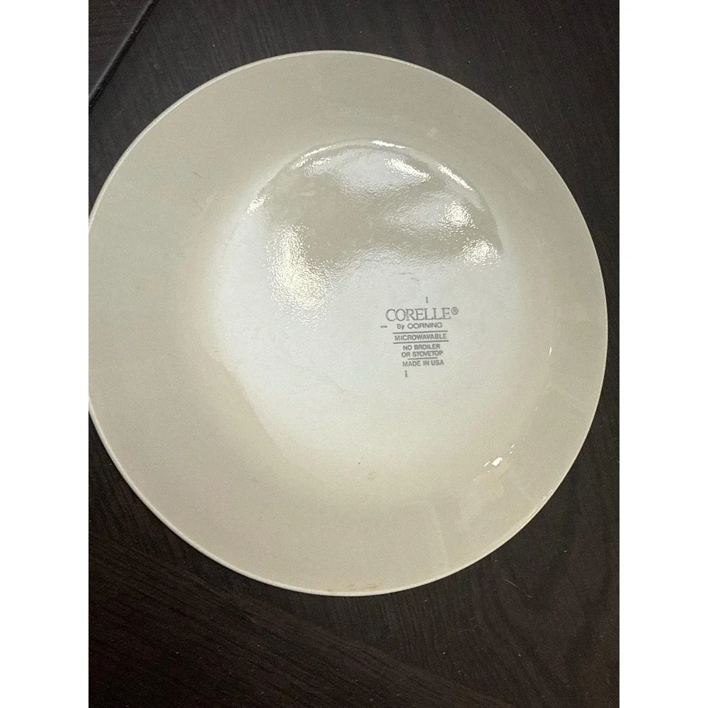 Corelle‎ Orchard Rose Bread Butter Plate 6.75 Green Checkered Red Apple Grapes